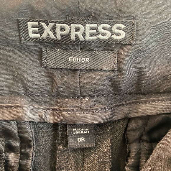 Black Express Editor slacks. Size 0 - Picture 3 of 3